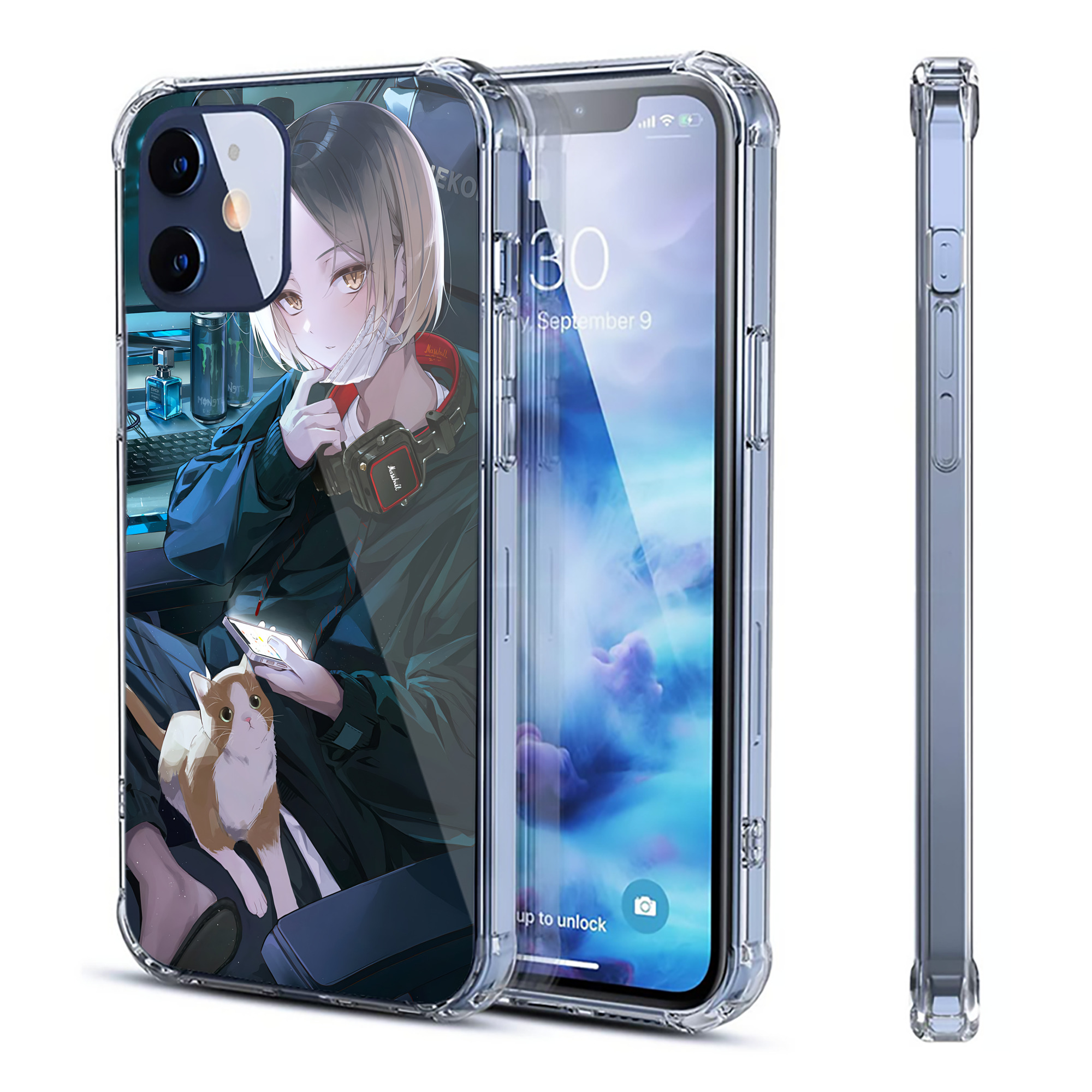 （画像用） ハイキュー!! Haikyu!! 【iPhone 12シリーズ対応】透明スマホケース（クリアソフトケース）